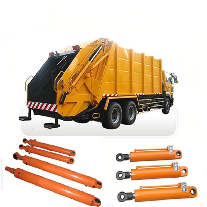 Cilindros hidráulicos de caminhão de lixo dos veículos do saneamento/cilindros hidráulicos de atuação do dobro